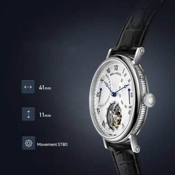 2022 New Seagull Brand Watch Multifunctional Tourbillon Business Men s Mechanical Wristwatch Heritage Series 818 11 1