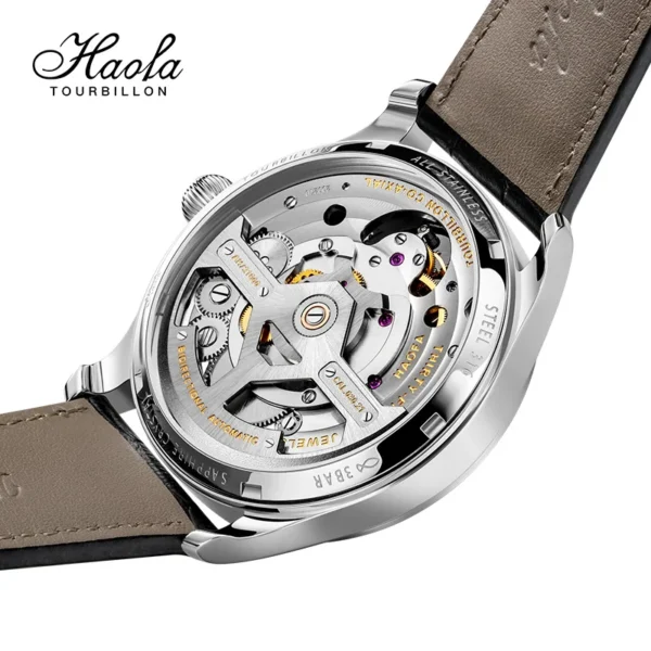 Haofa Skeleton Automatic Tourbillon Watch 12 O clock Tourbillon Sapphire Men s Mechanical Wristwatch Business rologio 1