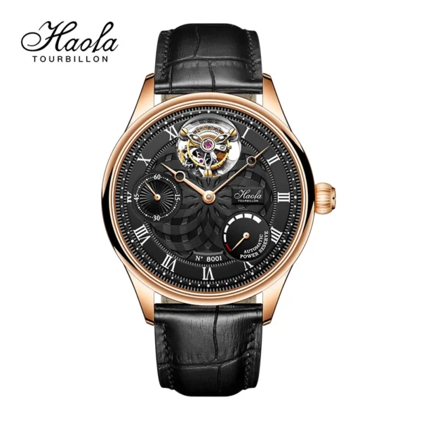 Haofa Skeleton Automatic Tourbillon Watch 12 O clock Tourbillon Sapphire Men s Mechanical Wristwatch Business rologio