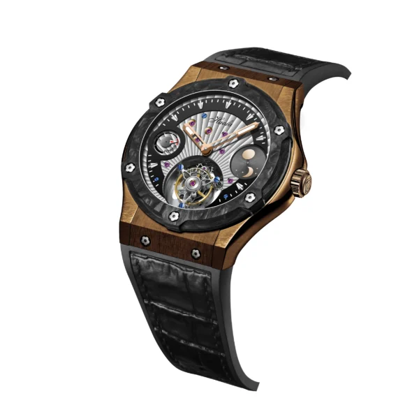 Men s Haofa Luxury Tourbillon Mechanical Mens Watch Bronze Case Manual Tourbillon Sapphire Business Wristwatches Day 5