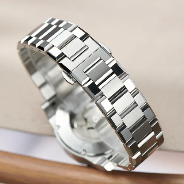 OBLVLO Brand Skeleton Watches Mechanical Automatic Watch For Men Sport Clock Casual Luminous Bracelet Wrist Watch 2