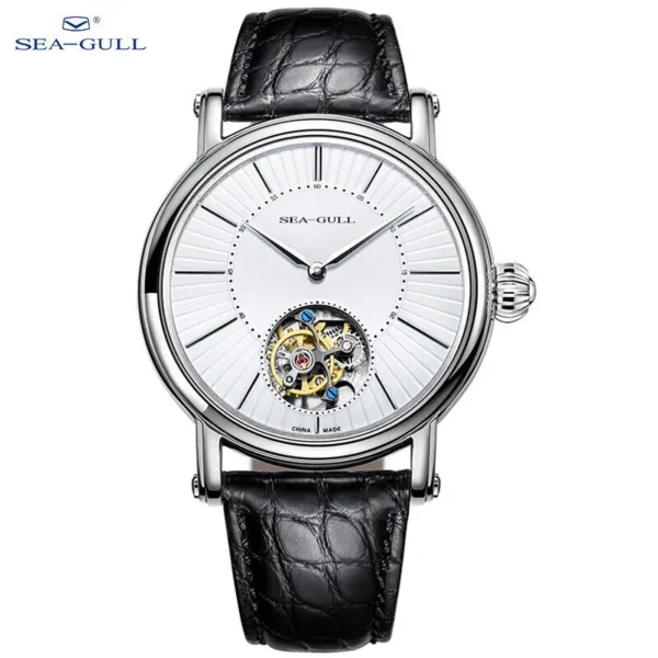 Seagull Men s Watch Tourbillon Automatic Mechanical Wristwatch Luxury Casual Leather Strap Clock Male Watches montre