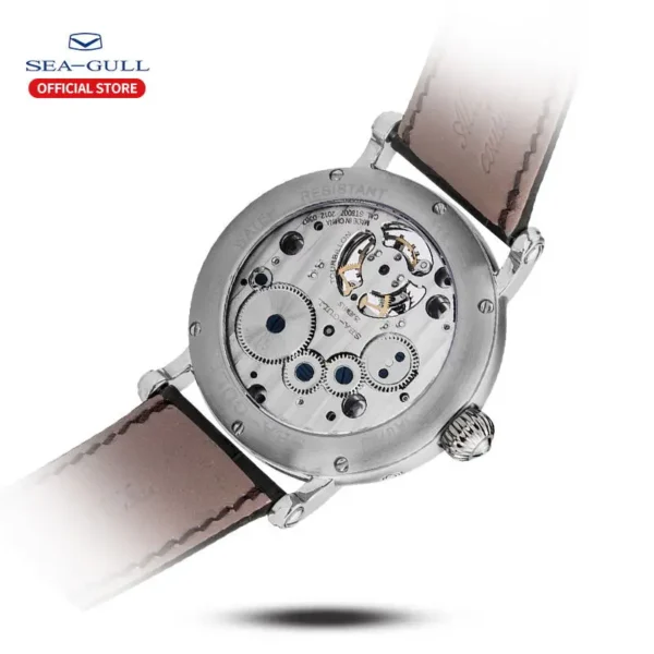 Seagull Men s Watch Tourbillon Mechanical Watch Multifunctional Calendar Potential Energy Sun Phase Men s Luxury 3